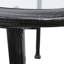 Jordyan 24" Glass And Distressed Iron Round End Table With Shelf-206000661