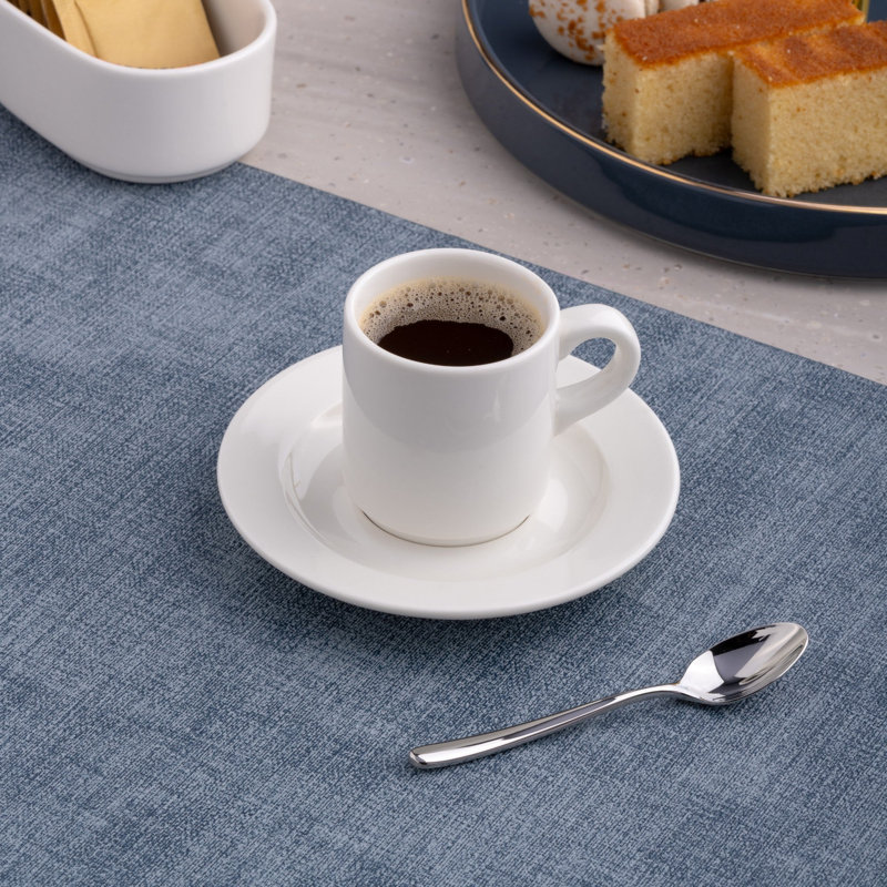 Tasse empilable Prime Ivory en porcelaine de qualité supérieure, 85 ml