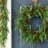 Acala 24'' W UV Resistant Artificial Cedar Wreath with Red Berries