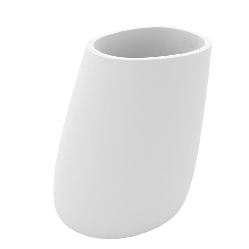 Jardinière en pierre, H 47,25 po x l 40,75 po x P 32,75 po, Blanc