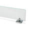 Chester Wall Mounted Glass Shelf with Square Chrome Flexi-Fix Brackets 59cm