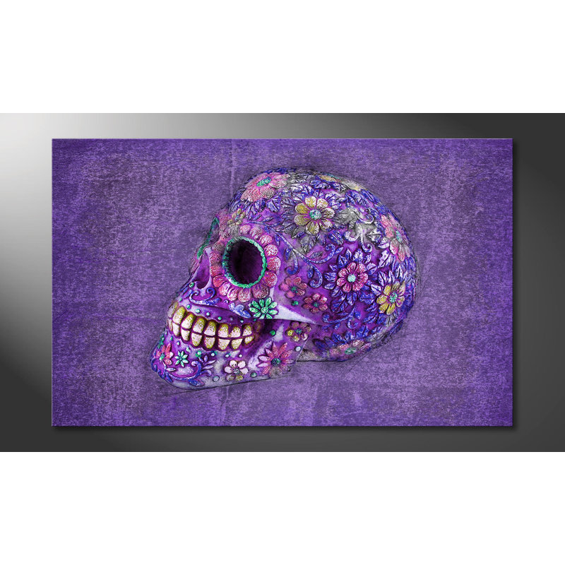 Violet Death - Wrapped Canvas Print, 80cm H x 100cm W x 2cm D, 100% cotton canvas