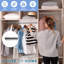 Celestyn Extendable Wardrobe Pole Adjustable 60 to 103cm Rail Hanger Steel Heavy Duty Easy Assemble-931924435