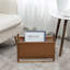 Standing Leatherette Magazine Rack