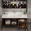 Armoire de salle de bain haut de gamme de style rétro et simple