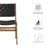 Saoirse Faux Leather Wood Dining Side Chair-99160821-99160822