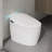 Smart Toilet, Auto Open/Close Lid, Auto Flushing Bidet Toilet With Heated Seat, Spa Warm Water Sprayer And Dryer, Egg Shape Tankless Toilet, 12'' Rough-In-122026381