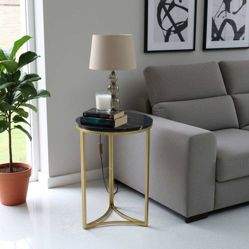 Frame End Table, Black