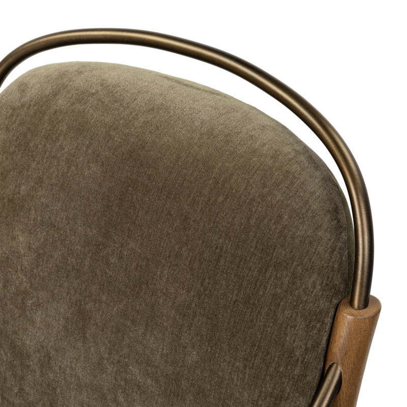 Demi Chair, Malmo Olive Polyester Blend