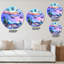 Horloge murale impressionniste avec paysage II-73143094