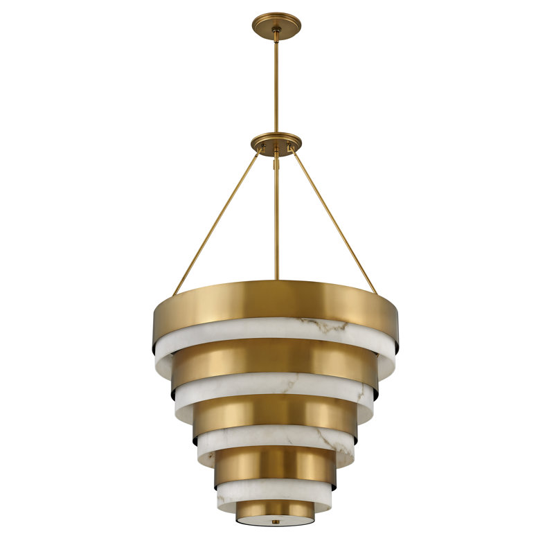 Echelon Eight-Light Tiered Chandelier by Lisa McDennon