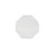 Table d'appoint rustique blanche 22 po x 26 po avec motif géométrique octogonal-1471571454