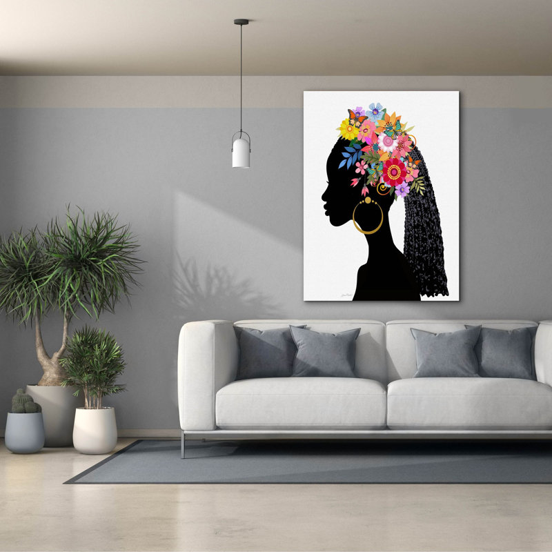 «Oh Happy Day J» par Jean Plout, art mural sur toile, H 54 po x l 40 po x P 1,5 po