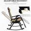 Chaises berçantes 2 pièces, fauteuil inclinable zéro gravité avec coussin, porte-gobelet et téléphone, cadre en acier beige et pliable pour un soutien indéfectible de 2 chaises d'extérieur, structure inclinable pliable, non