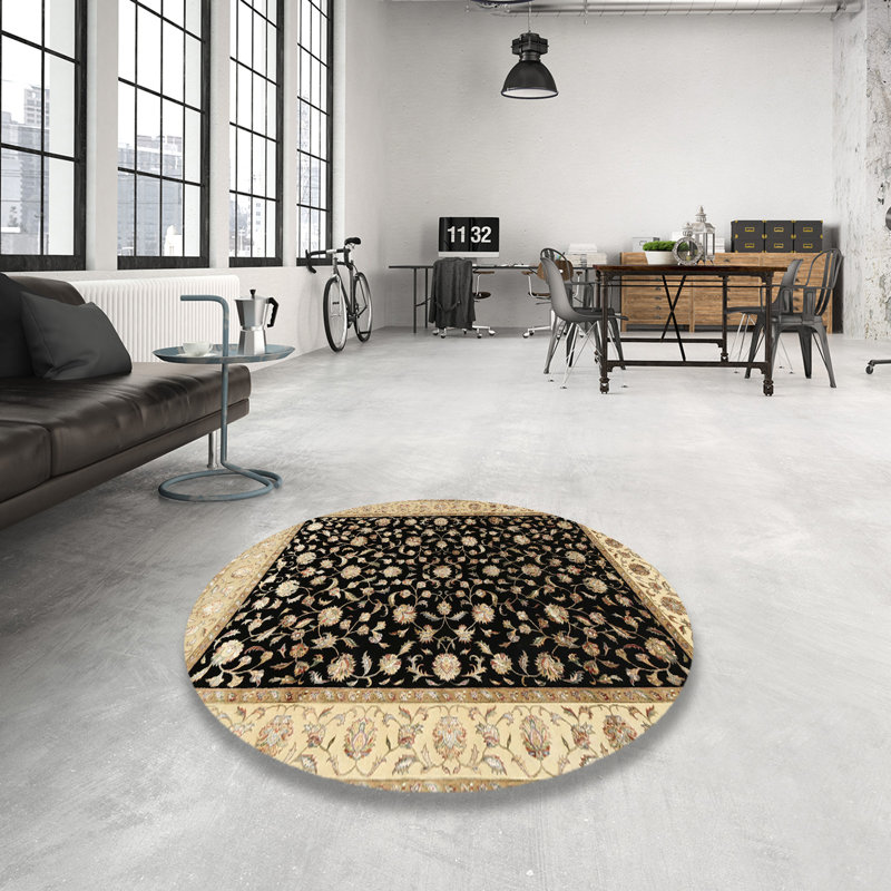 Dinjar Oriental Indoor Rug, Round 5'
