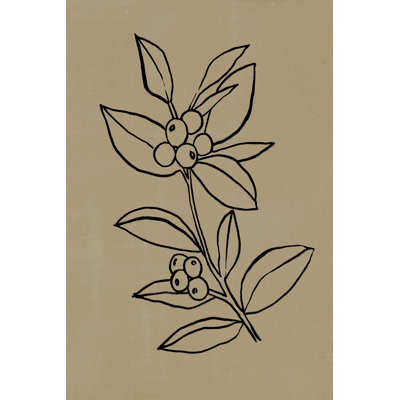 Winter Sprig I - Wrapped Canvas Painting