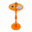 Table d'appoint 17,7 po en acrylique, table de bout ronde en spirale sculptée avec base stable pour le salon-599701385-599703392