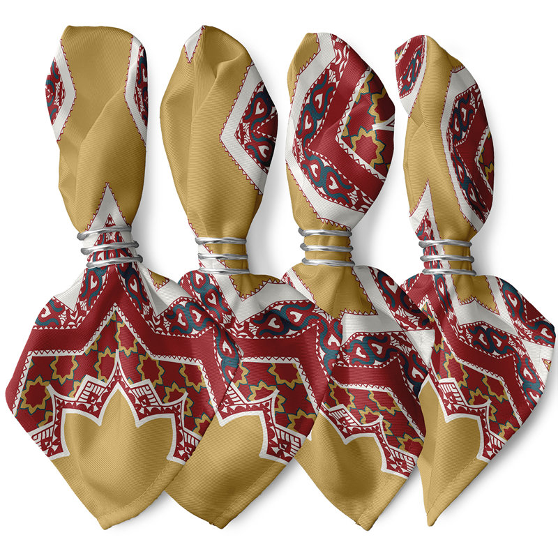 Serviette 22 po Harrel, Or
