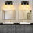 Bathroom Lighting Fixtures: 2-Light Bathroom Vanity Light Over Mirror with Clear Glass Shade, Wall Lamp for Mirror-92982136-86851828
