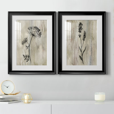 Sumi-e Silhouette I - 2 Piece Print