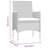 Square 2 - Person 78.7" Long Dining Set with Cushions-1900124874-1900124877-1900124876
