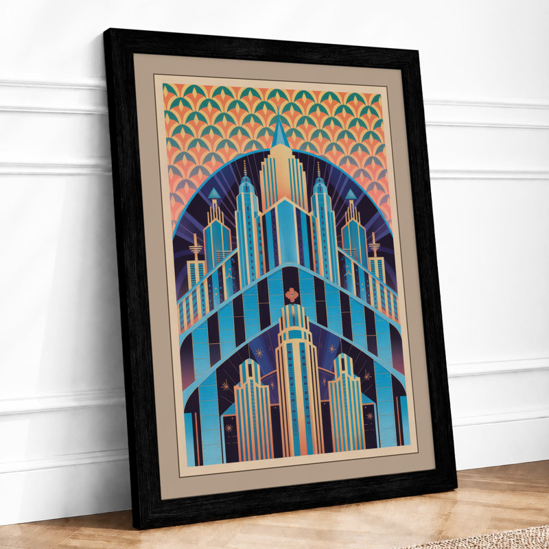 Monumental Organ Art Deco - Print, Black, A4 - 29.7 x 21.0 cm