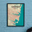 Sydney City Map - impression d'art graphique-31736729