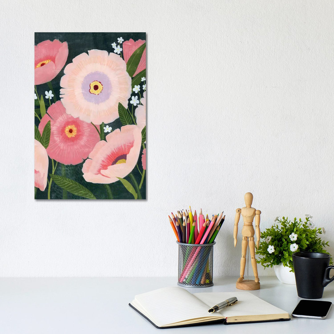Nighttime Blooms I by Grace Popp - Wrapped Canvas Gallery-Wrapped Canvas GiclÃ©e