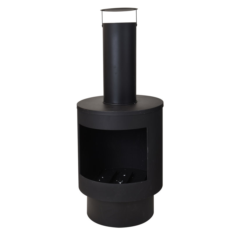 Deliah Steel Smokeless Outdoor Fireplace