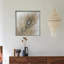 Plume de paon, peinture sur toile encadrée
