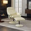 Fauteuil inclinable, fauteuil de massage avec repose-pieds, fauteuil inclinable pivotant à 360 ° en cuir polyuréthane avec base enveloppée, massage par vibration à 5 points, siège chauffant et dossier réglable à 140 ° pour la maison ou le bureau,-429156316