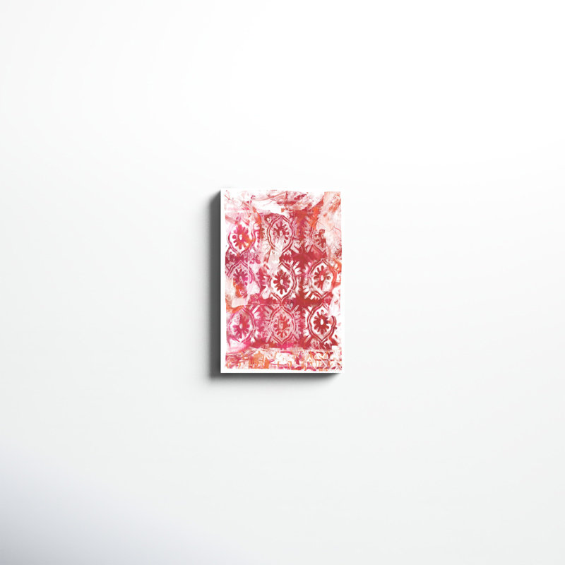 «Global Fuchsia I», impression sur toile, H 18 po x l 12 po