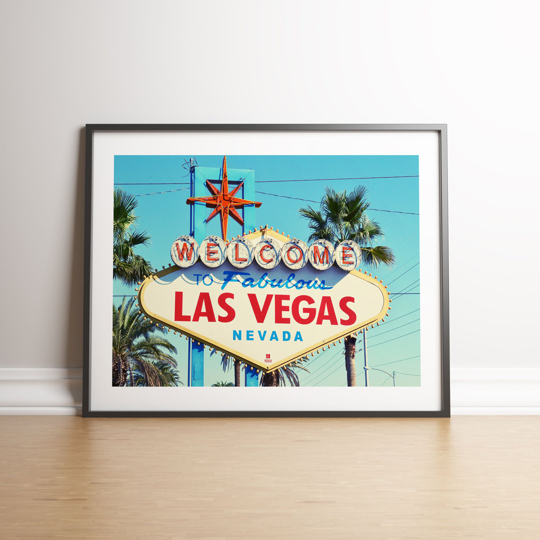 Las Vegas Street Sign by Vouvart - Picture Frame Advertisement