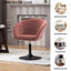 Velvet Swivel Barrel Chair-2003668692