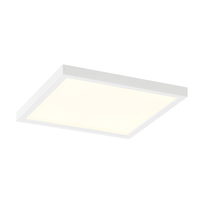 troy LED Flushmount - Square, 15W, 5CCT, Black