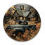 Horloge murale en bois massif Rockmart-1756325553