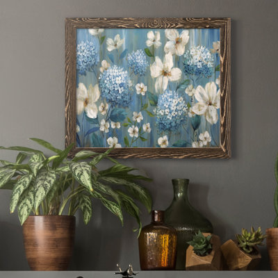 «Très Berry Blues», reproduction d'art sur toile encadrée