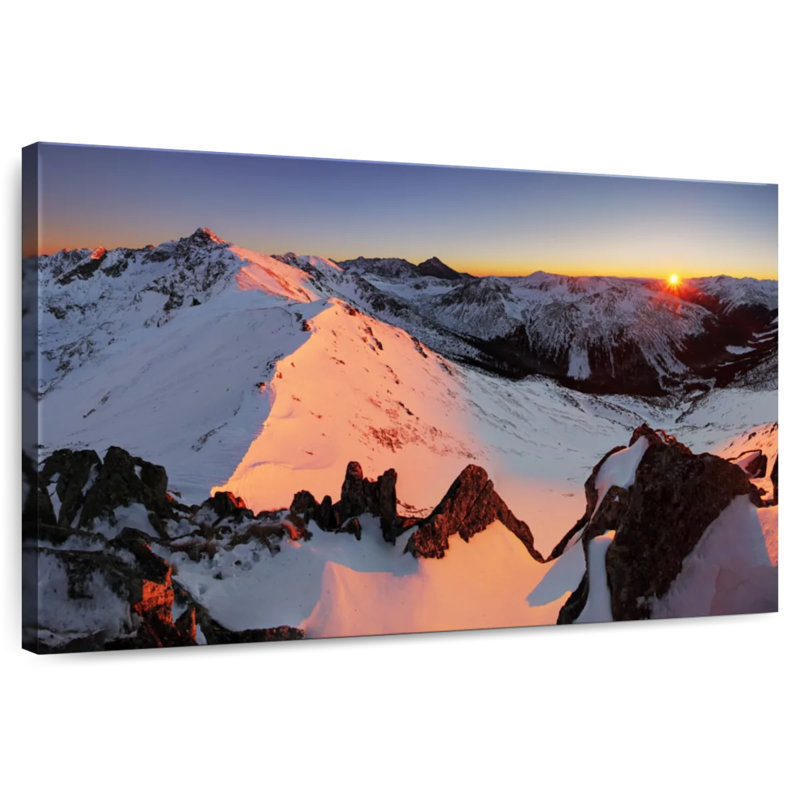 Alvord Kasprowy Wierch, la montagne enneigée, H 20 po x l 30 po