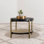 Black Round End Table