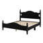 Structure de lit plateforme en bois, lit plateforme de style rétro avec support en lattes de bois-696210965