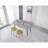 Extensible Table,Dinning Table,Metal Leg,100/140/180X100x75cm