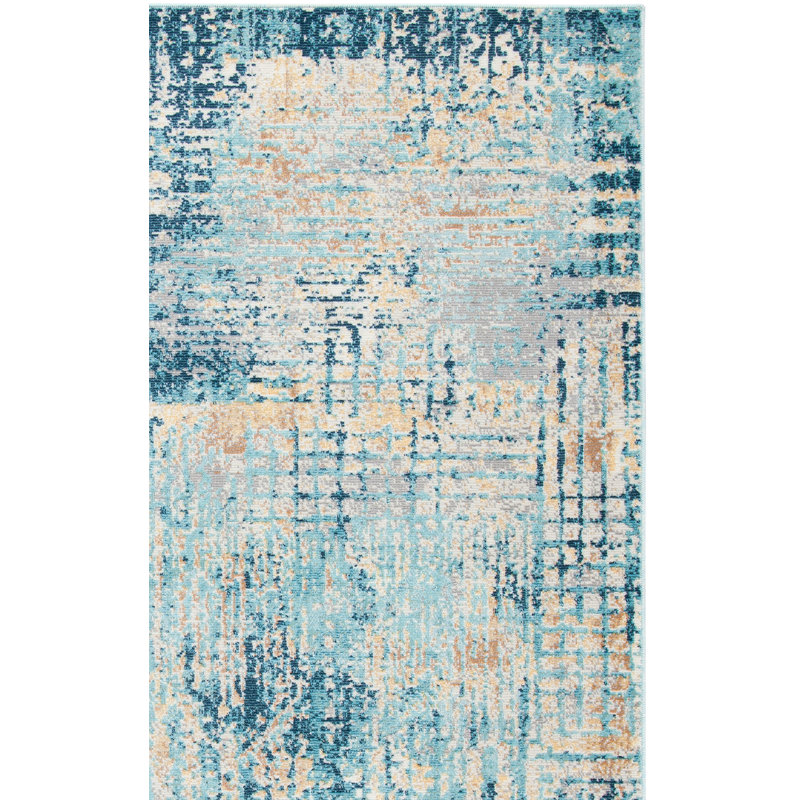 Aria Performance Abstract Rug, Rectangle 5'3" x 7'7"