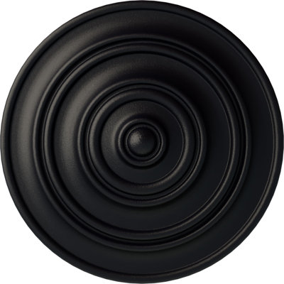 Endurathane Traditional Ceiling Medallion, 14 3/4"OD x 1 3/4"P (Fits Canopies up to 4"), Hand-Painted Americana Crackle Finish