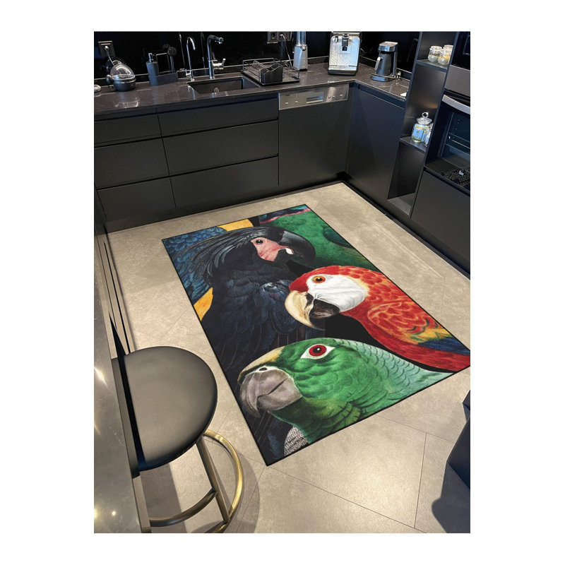 Tapis coloré lavable à la machine, Tapis de couloir 3 pi 3 po x 9 pi 10 po