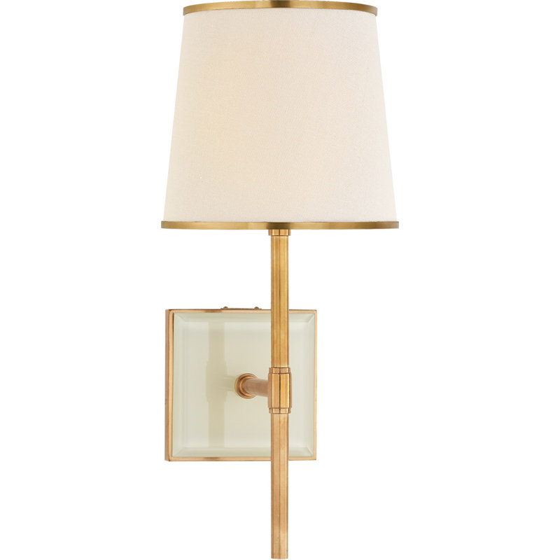 Kate Spade New York Bradford Medium Sconce, Soft Brass/Cream