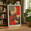 Locomotive at Night Geometric - Wrapped Canvas-357729000-357729054