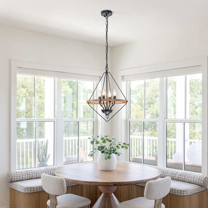 4-light Farmhouse Lantern Pendant
