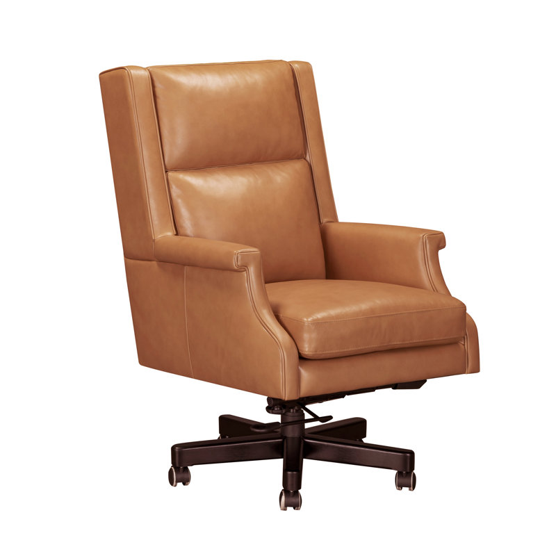 Chaise de bureau en cuir, Renaissance Cayanne