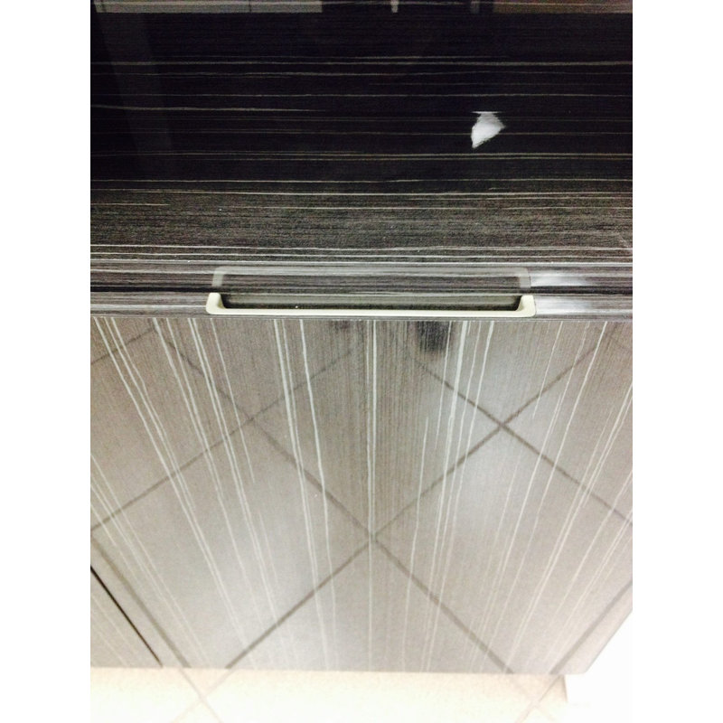 Poignée encastrée Mortise Edge, 2 17/32", Chrome chrome