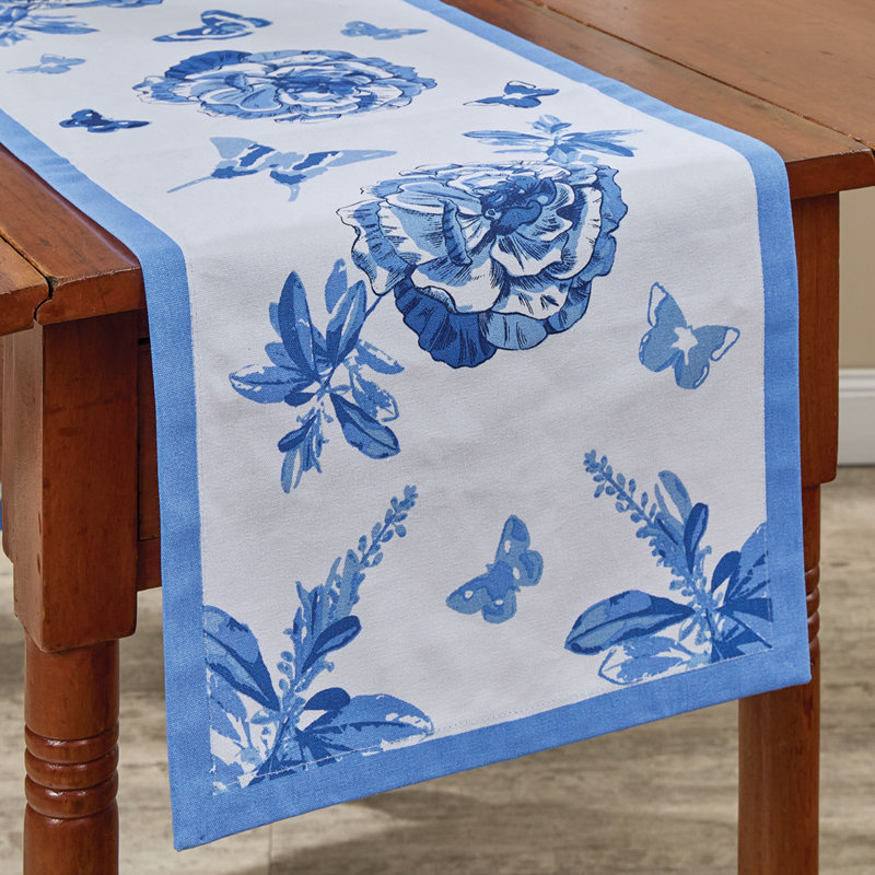 Chemin de table Patricia Heaton Home, Bleu